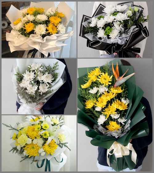 河南南阳卧龙区石桥镇二村村白事花束代送